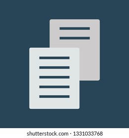 Silhouette icon documents