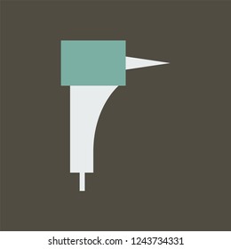 Silhouette icon drill
