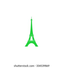 Silhouette icon Eiffel Tower (France).