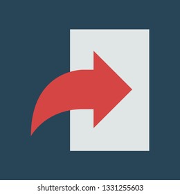 Silhouette icon enter door
