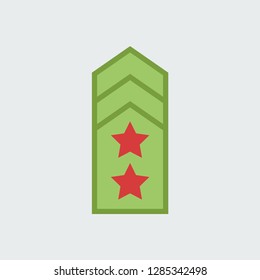 Silhouette icon epaulet