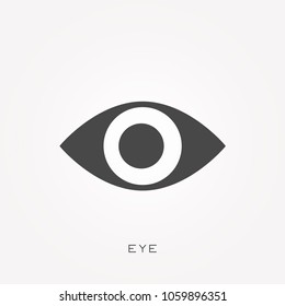 Silhouette icon eye