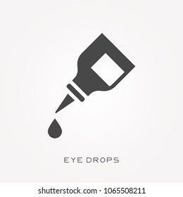 Silhouette icon eye drops
