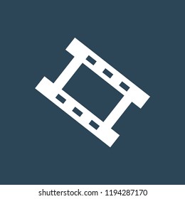 Silhouette icon film strip