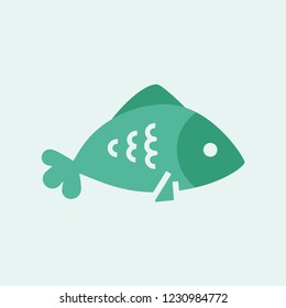 Silhouette icon fish