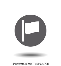 Silhouette icon flag