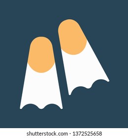 Silhouette icon flippers