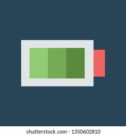 Silhouette icon full battery