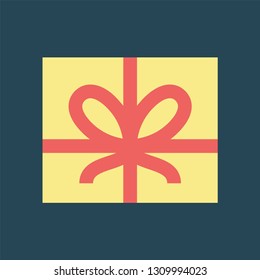 Silhouette icon gift