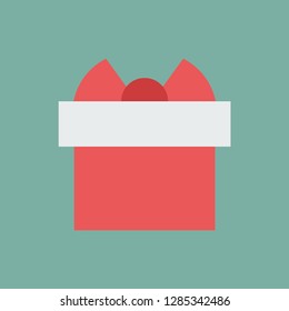 Silhouette icon gift box