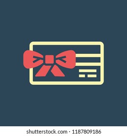 Silhouette icon gift card