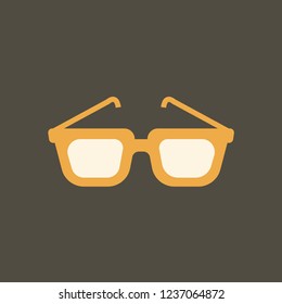 Silhouette icon glasses