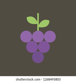 Silhouette icon grapes
