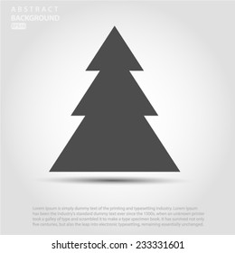 Silhouette icon is gray tree Vector EPS 10 illustration.