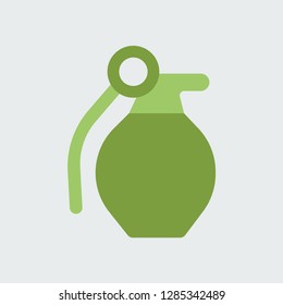 Silhouette icon grenade