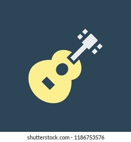 Silhouette icon guitar