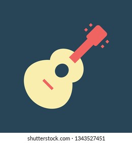 Silhouette icon guitar