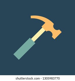Silhouette icon hammer