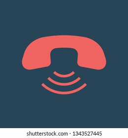 Silhouette icon handset
