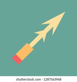Silhouette icon harpoon