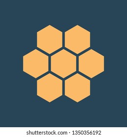 Silhouette icon honeycomb