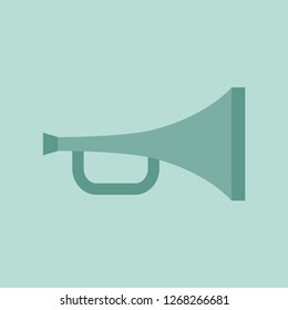 Silhouette icon horn