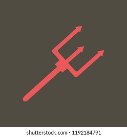 Silhouette icon infernal trident