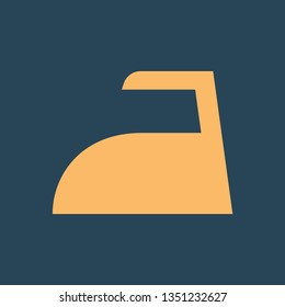 Silhouette icon iron