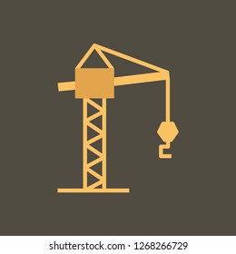 Silhouette icon jib cranes