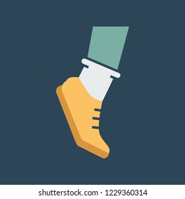 Silhouette icon jumping