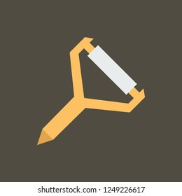 Silhouette icon knife for vegetables