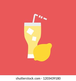 Silhouette icon lemonade