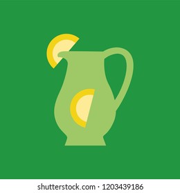 Silhouette icon lemonade in bottle
