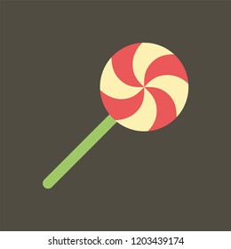 Silhouette icon lollipop