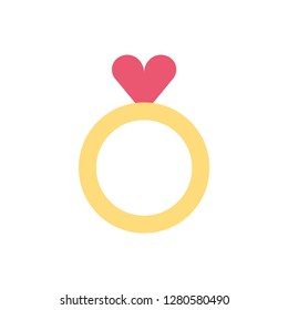 Silhouette icon love ring