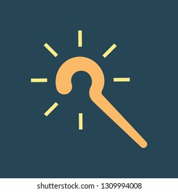 Silhouette icon magic stick