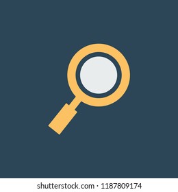 Silhouette icon magnifier