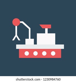 Silhouette icon mars rover