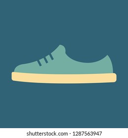 Silhouette icon men shoes