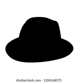 Silhouette Icon Mens Hat Stock Vector (Royalty Free) 1204168573 ...