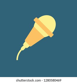 Silhouette icon microphone