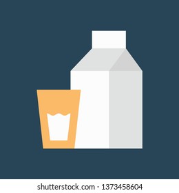 Silhouette icon milk