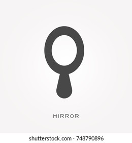 Silhouette icon mirror