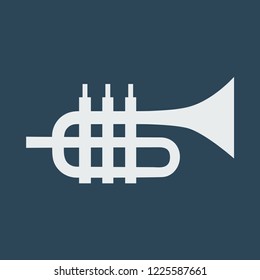 Silhouette icon music tube