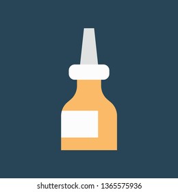 Silhouette icon nasal drops