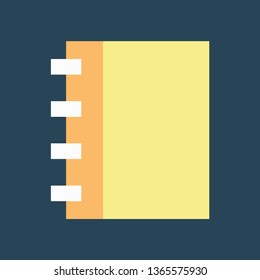 Silhouette icon notepad