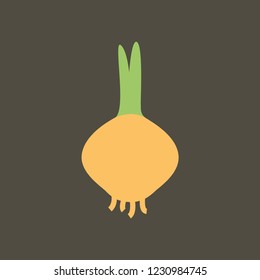 Silhouette icon onion
