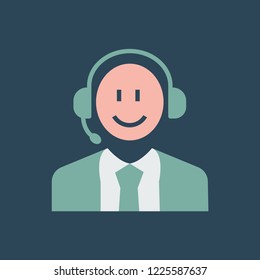 Silhouette icon operator