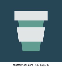 Silhouette icon paper cup