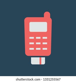 Silhouette icon payment terminal